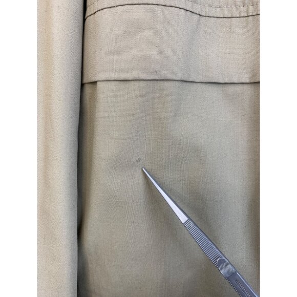 Mens Unisex VTG Porsha by Winer Full Length Winter Coat Utility Khaki Sz M 7026 - Picture 3 of 16